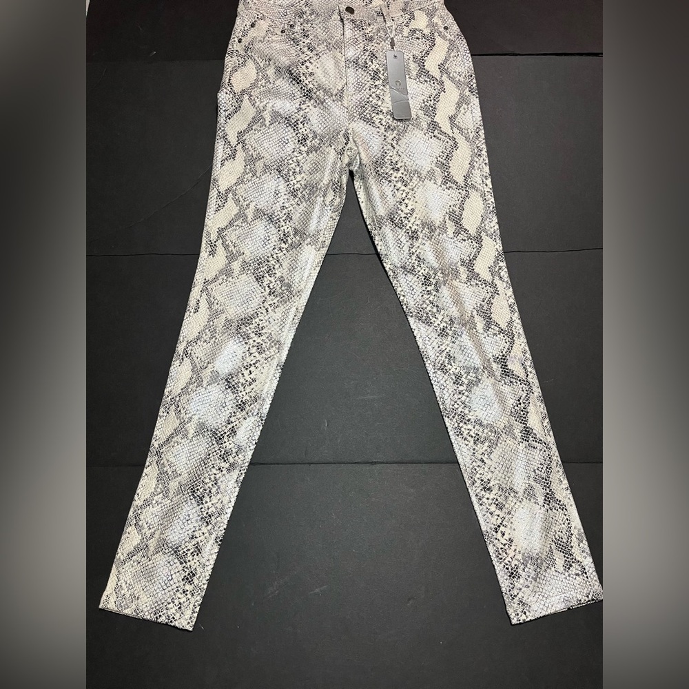 Tractr Snake Print Skinny Pants